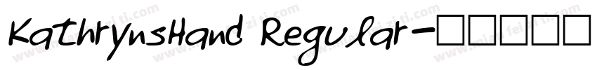 KathrynsHand Regular字体转换